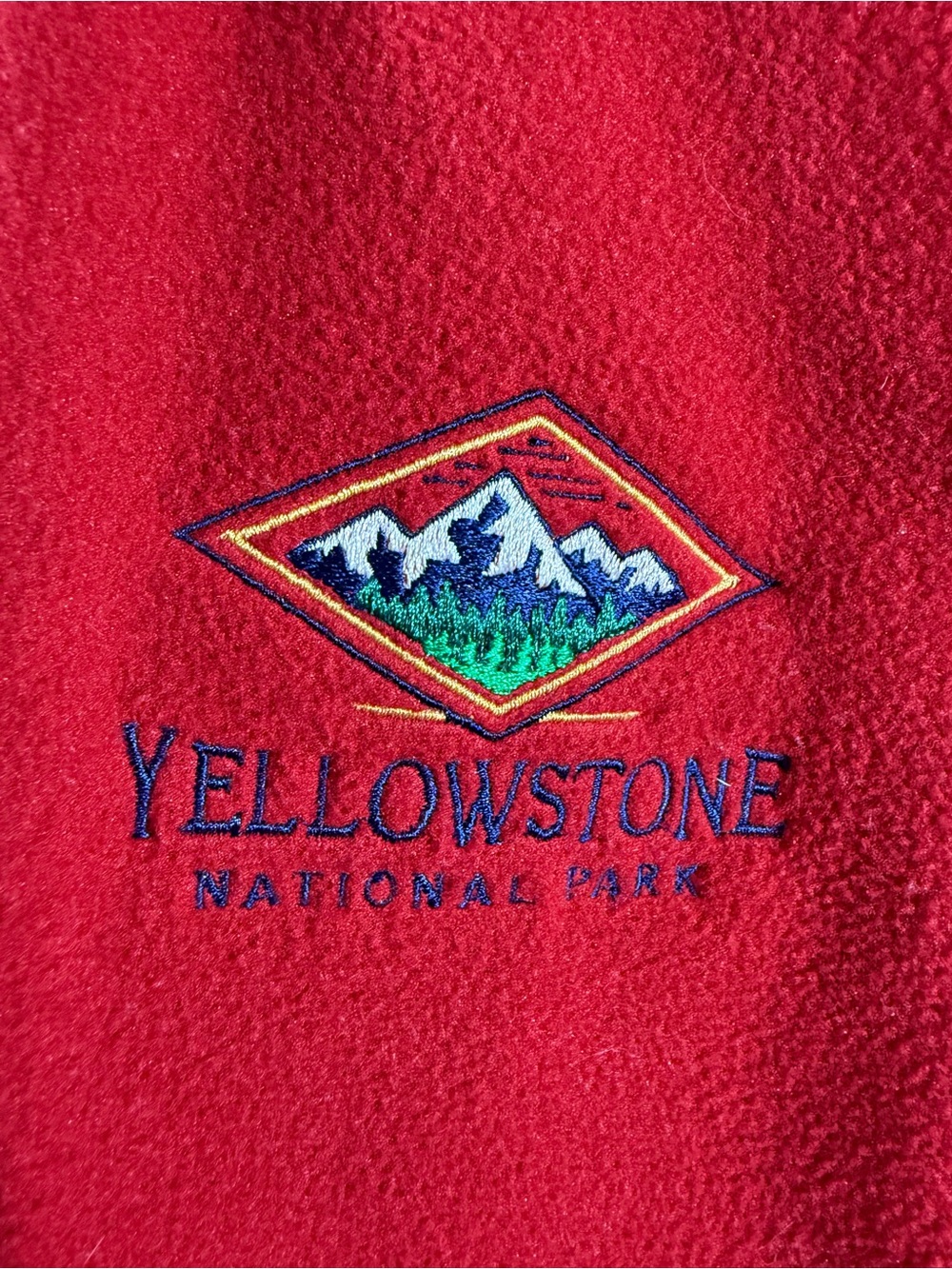 Port & Company Yellowstone National Park Red Fleece Vest Large